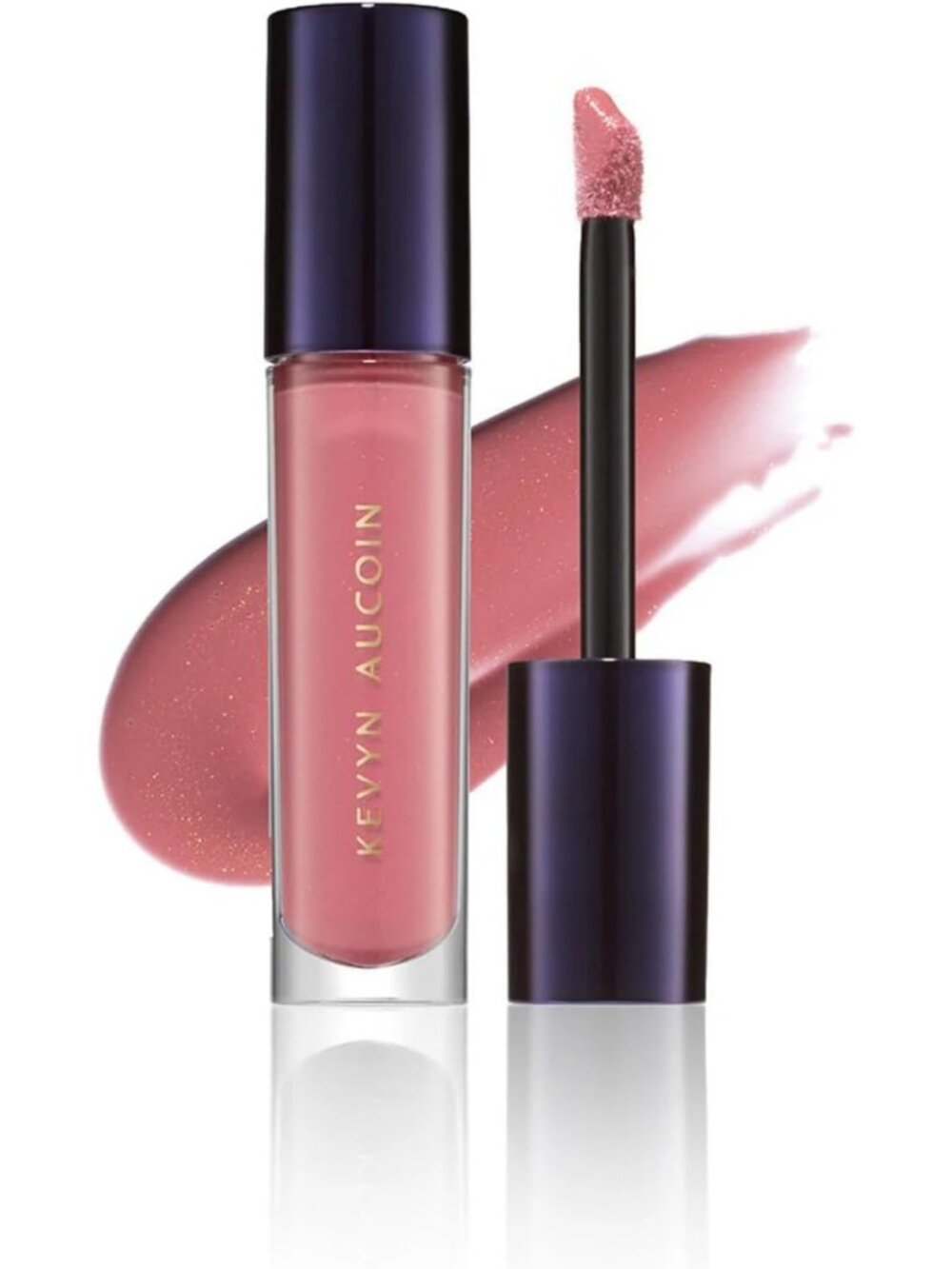 Iridescent Dusty Peach Lip Gloss | Light Reflecting Shine & Hydrating Formula